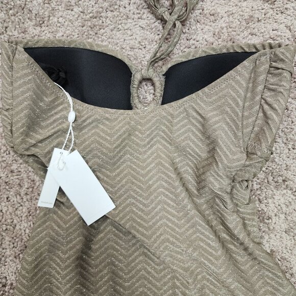 Trina Turk Swimsuit Empire Bandeau One Piece Bathing suit 6 - Picture 8 of 10